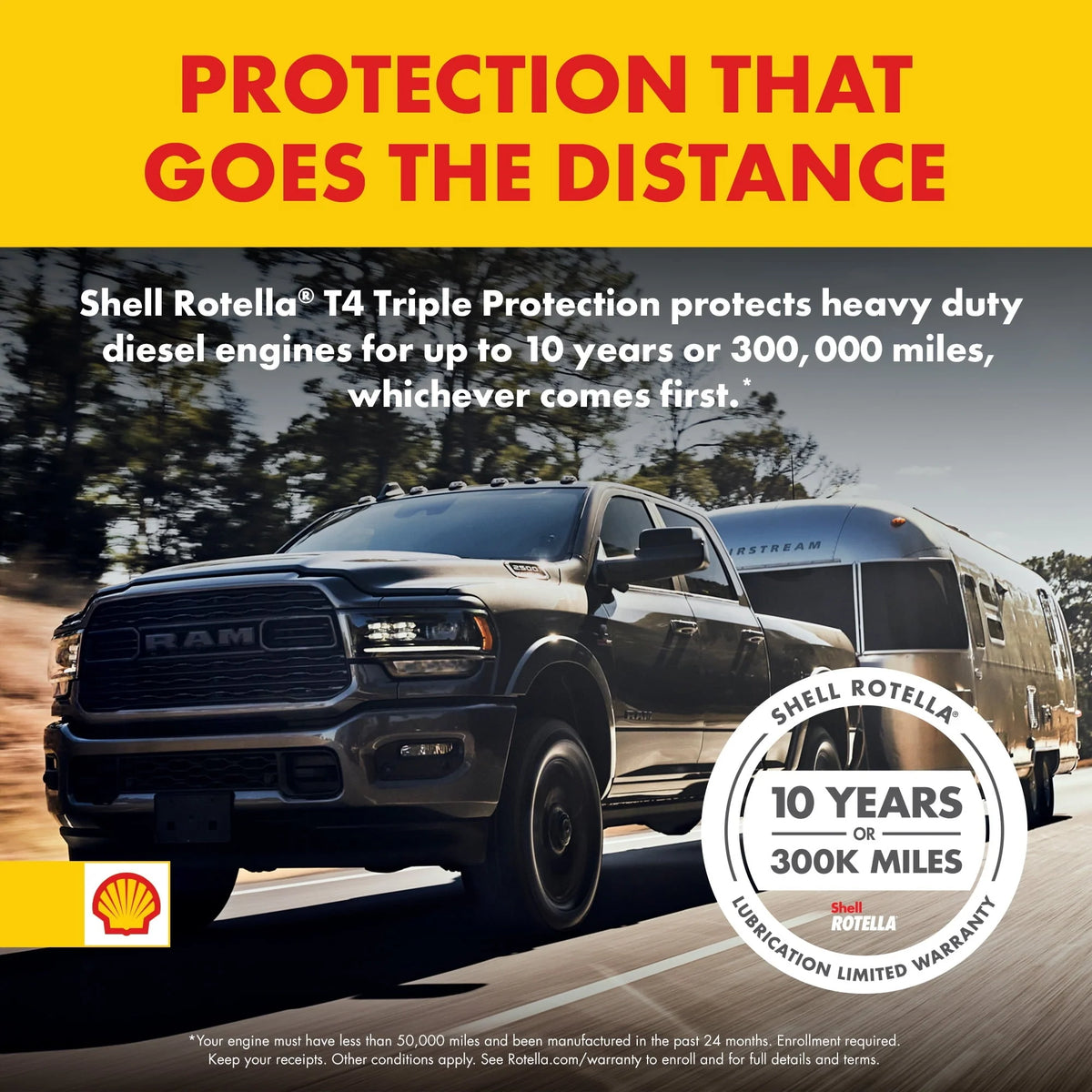 Shell Rotella T4 Triple Protection 15W - 40 Diesel Motor Oil, 5 Gallon Pail